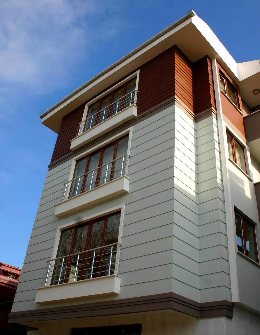 Dekoratif dış cephe siding kaplama uygulaması
